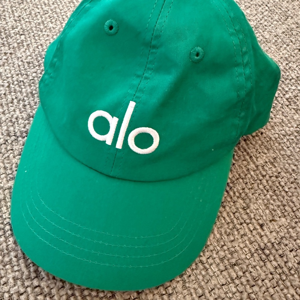 ALO Yoga green ball cap